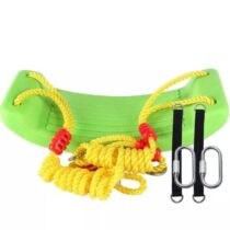 هذا المنتج هو مرجيحة بلاستيكية للأطفال، مصممة للاستخدام الداخلي أو الخارجي. المادة: مصنوعة من بلاستيك عالي الجودة وحبال متينة. المتانة: تتحمل وزنًا كبيرًا، حيث يمكن أن تصل سعة الوزن إلى 150 كجم. الاستخدام: مناسبة للحدائق، غرف اللعب، أو أي مكان يمكن تعليقها فيه بسهولة. الفوائد: تساعد على تنمية التوازن والنشاط البدني لدى الأطفال