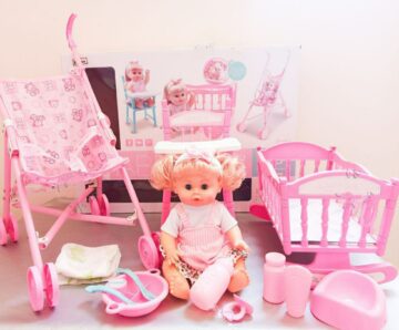 ⭐ عروسة Baby Born 4×1 – كاملة بكل الإكسسوارات للأطفال