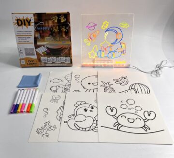 السبورة المضيئة السحرية ✨🎨 (ارسم.. امسح.. ونوّر!)