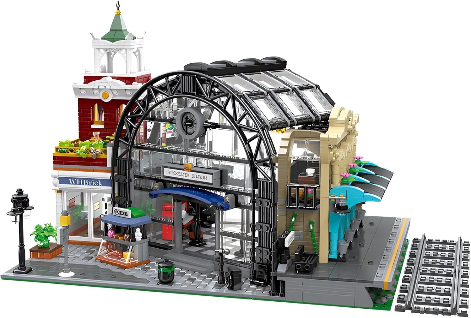 ليجو مجسم محطة قطار أوروبية – تجربة بناء ممتعة وقطعة ديكور فخمة!