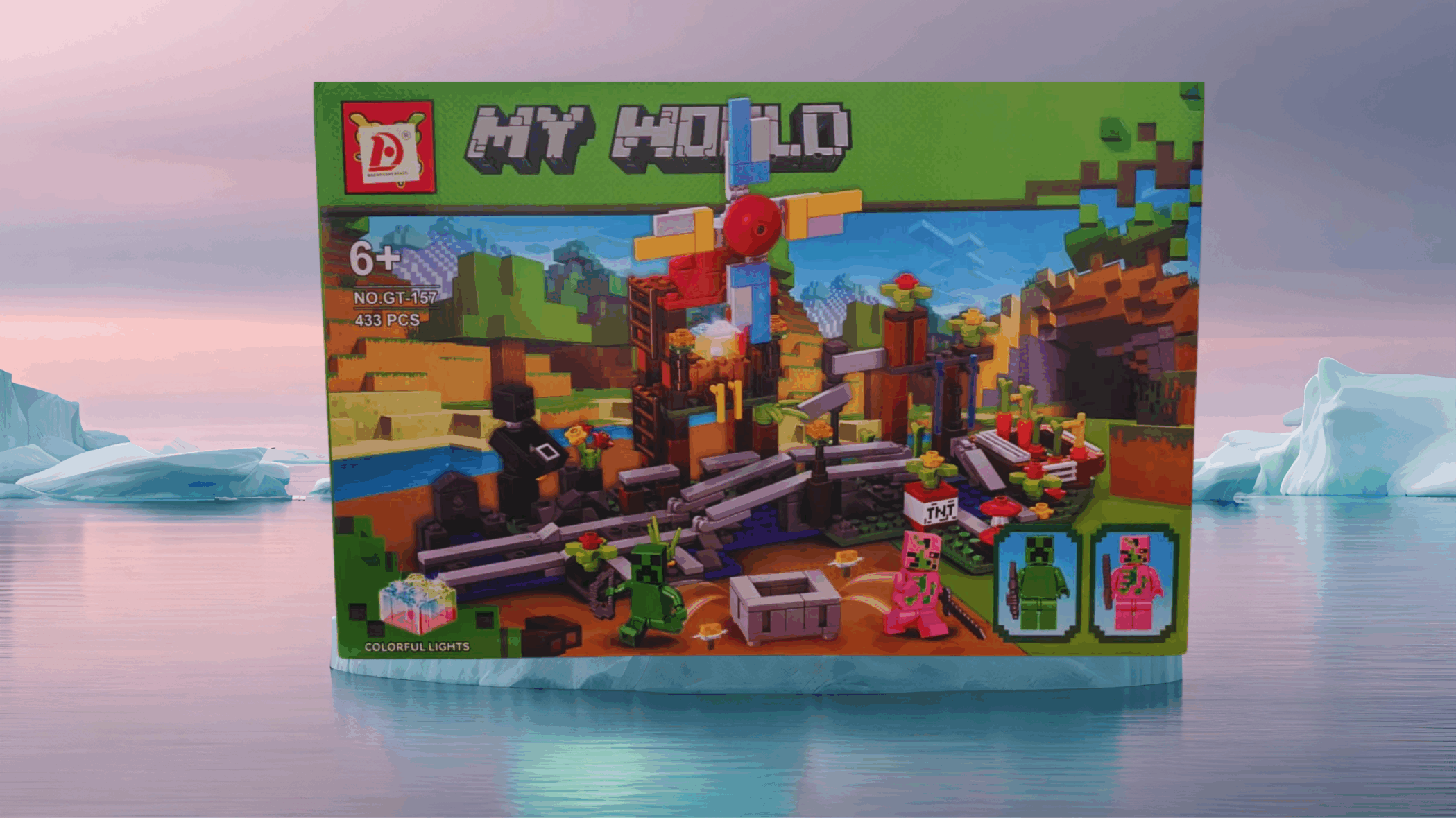 ليجو مكعبات تركيب مستوحاة من عالم Minecraft المميز