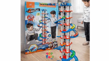 أكبر جراج سيارات حلزوني للأطفال